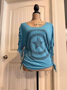 Captain America Fringe Tee – Size Medium